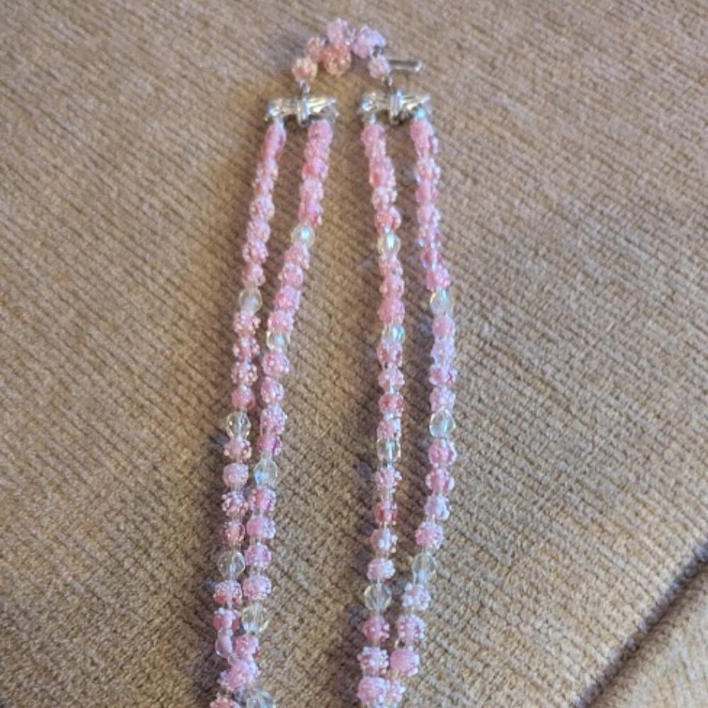 pink necklace